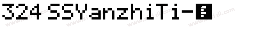324 SSYanzhiTi字体转换